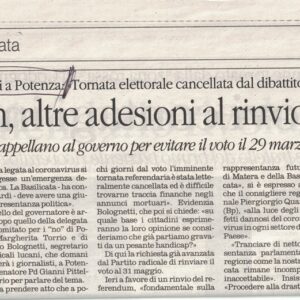 Archivio storico rassegna stampa Gianni Pittella